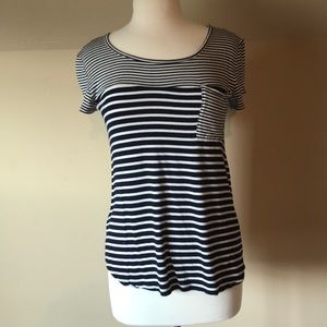 Blue/white stripe T-shirt